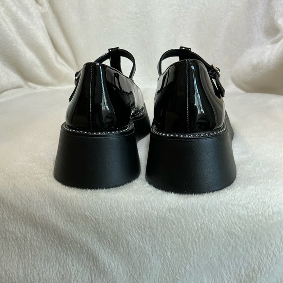 NEW Steve Madden “J-Fiddle” Black Patent Leather Platform Mary Janes NWT - Picture 7 of 8